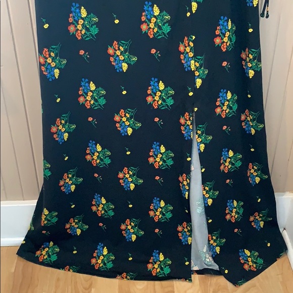 ASOS 3/4 Sleeve Floral Dress w/ Split - Picture 2 of 8